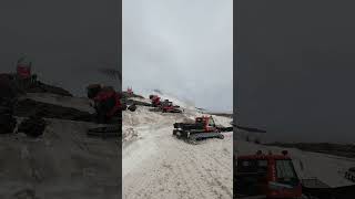 Гарабаши. Заброска еды и воды в приют на канатке и ратраке #эльбрус #восхождение #кабардинобалкария