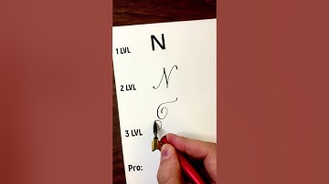 Letter N 4 Styles #calligraphy #handwriting #lettering