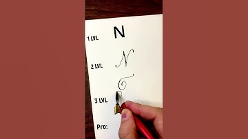 Letter N 4 Styles #calligraphy #handwriting #lettering