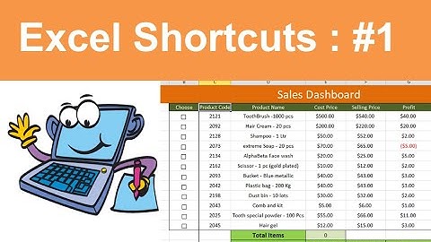 Excel Keyboard Shortcuts #1 - Easy and Fast Navigation/Selection