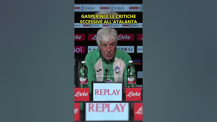 GASPERINI contro le CRITICHE all'ATALANTA
