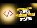 Internship Management System Development Tutorial Using ReCRUD