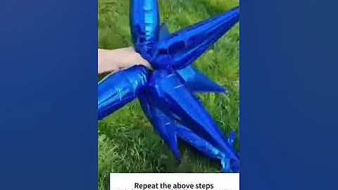 How to make a starburst foil balloon? Please follow us!#balloon #starburst