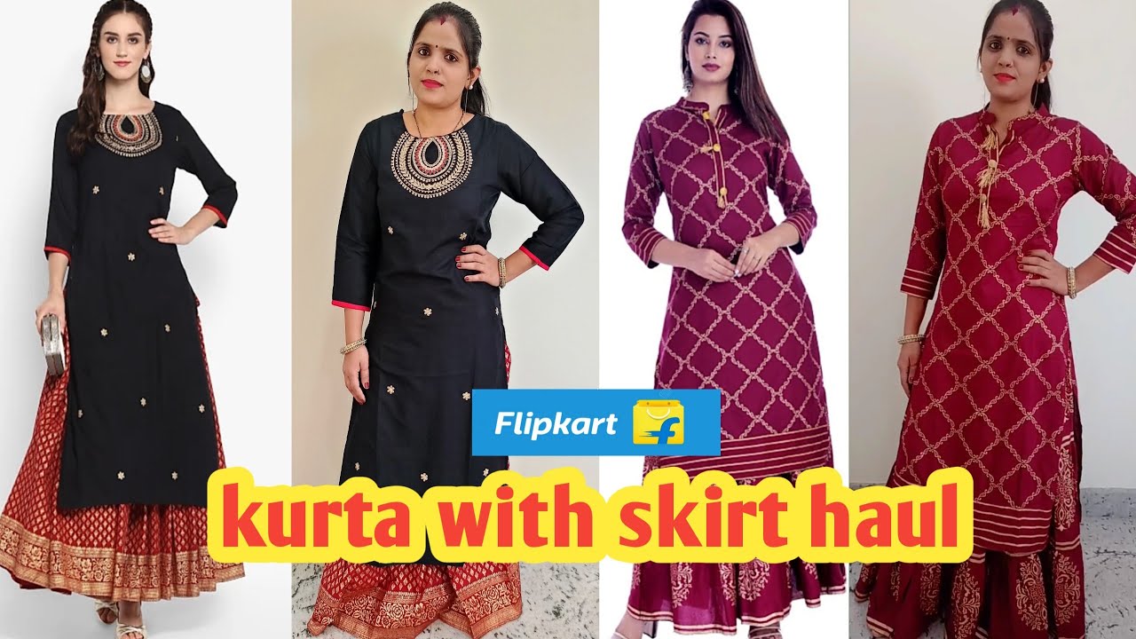 🌟Flipkart Kurta Skirt Haul🌟 Festive Wear Kurta Set Haul With Matching