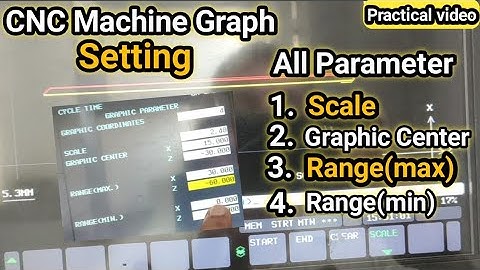 how to set graph setting on cnc machine | cnc machine par graph kaise set kare |