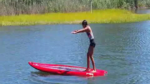 paddle board gymnastics....Sk...  is the limit!