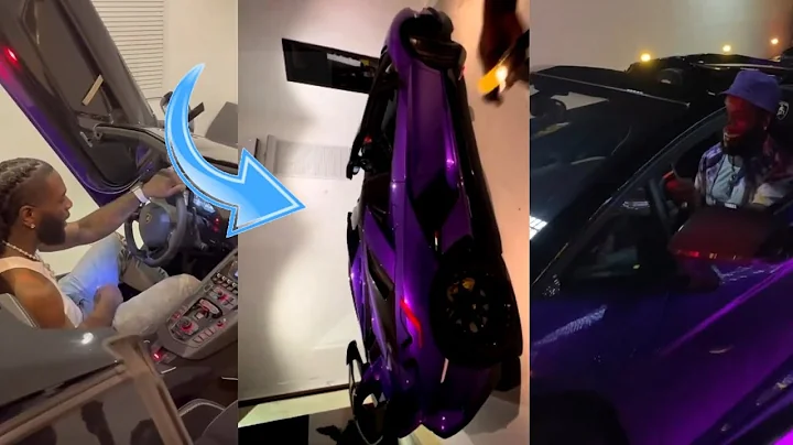 Burna Boy Flaunted His $1,000,000 SVJ Lamborghini, Shades Davido & Wizkid