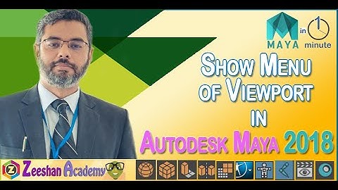 How to Show Hide Menu in Viewport of Maya 2018 | Maya Viewport menu settings | Tip-11