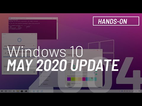 Windows 10 May 2020 Update, version 2004, new features