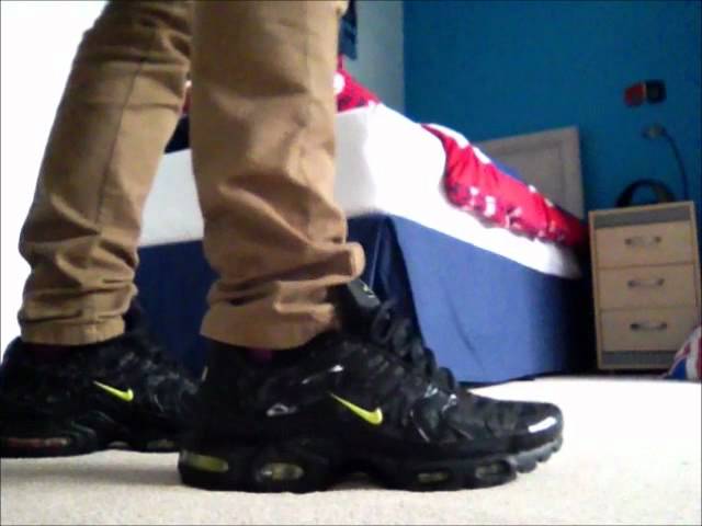Nike air max TN (tuned !1) on feet!! black, lime. - YouTube مسمار التوازن