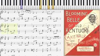Blooming Belle of Old Kentuck by Garnet Louanna Warner (1899, Ragtime piano)