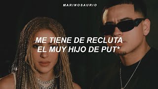 Shakira, Fuerza Regida - El Jefe (Letra)