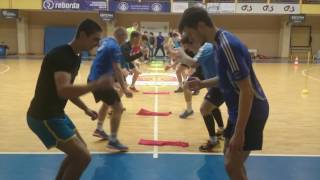 "Dragūno" reakcijos treniruotė / Handball training to improve reaction