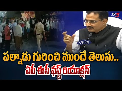 ముందే తెలుసు..Mukesh Kumar Meena First Reaction On Palnadu Incident | AP Elections 2024 | TV5 News - TV5NEWS