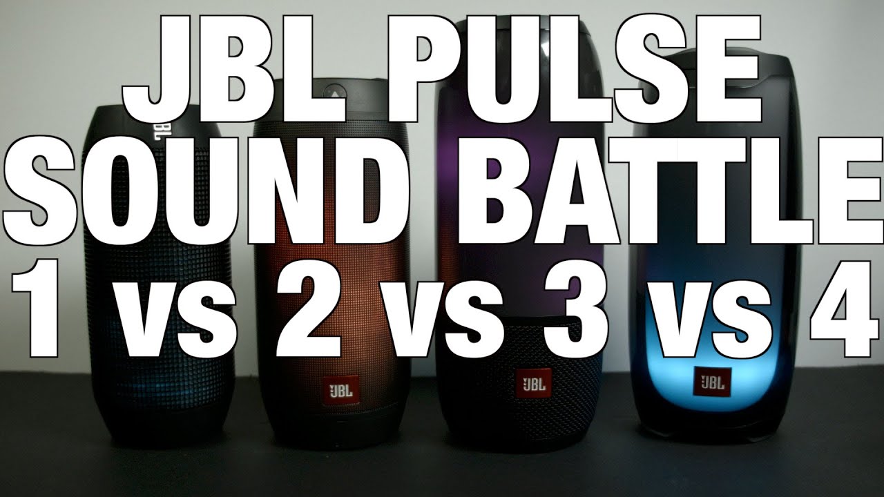fløde fløde kaustisk JBL Pulse 1 vs 2 vs 3 vs 4 - YouTube