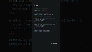 Format numbers for real users: use Intl.NumberFormat #coding #javascript #shorts