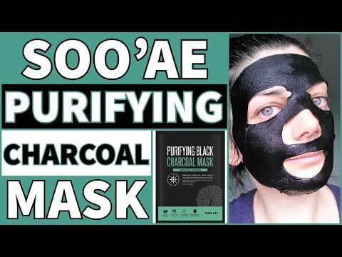 Purifying Black Charcoal Sheet Mask | Soo ae