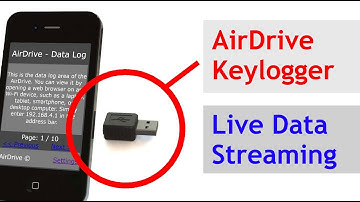 AirDrive Keylogger Pro/Max Live Data Streaming