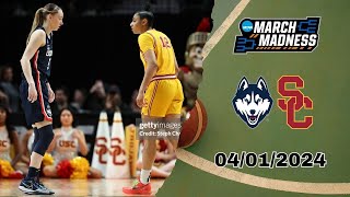 Full Game : UConn vs USC  April 1, 2024 | NCAA ELITE EIGHT