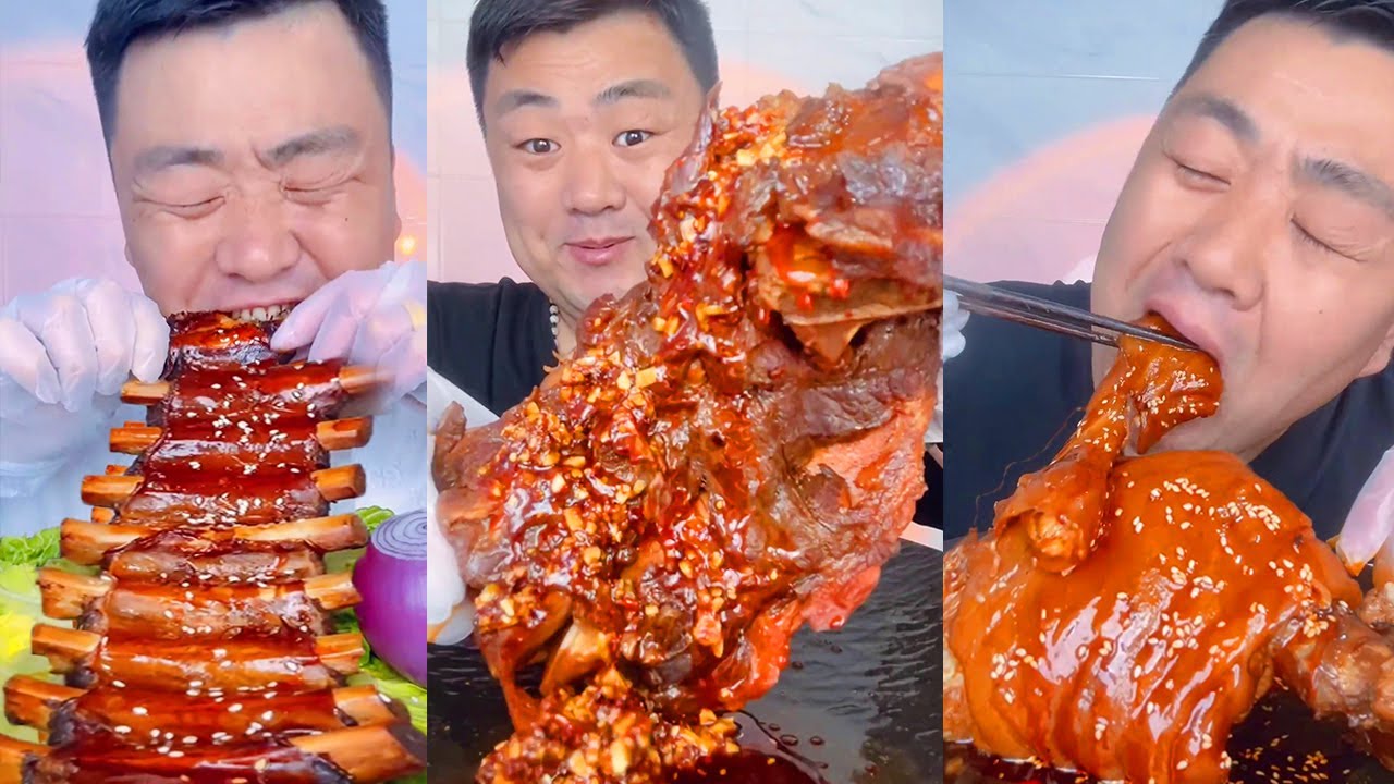 【MUKBANG】BRAISED PORK RIBS | BRAISED BEEF NECK | BRAISED PORK KNUCKLE
