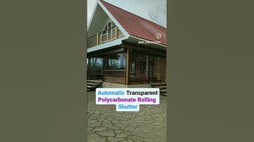 Automatic Transparent Polycarbonate Rolling Shutter 💯