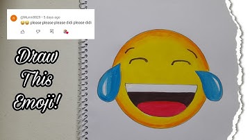 How to Draw Laughing Emoji 😂 || Easy Step by Step Tutorial