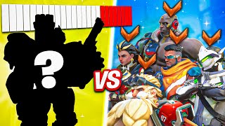 1 BUFFED Top 500 vs 5 Bronze Players, But It's MYSTERY HEROES!
