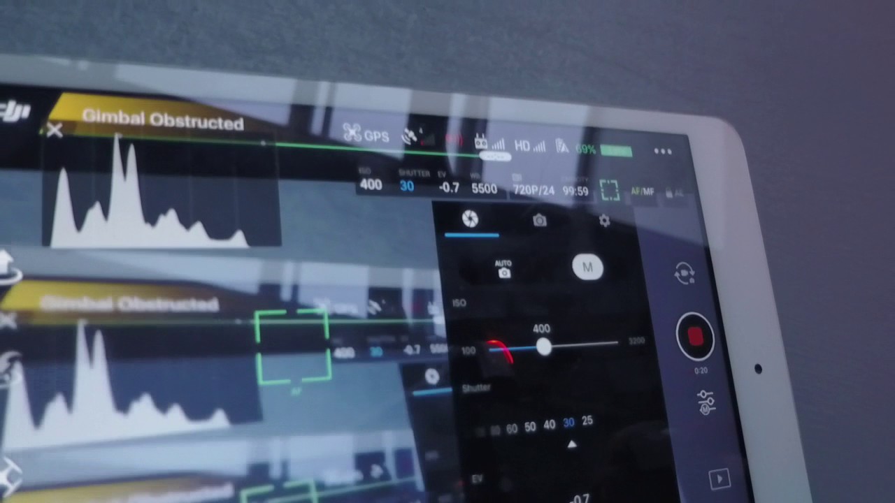 dji mavic pro gimbal obstructed