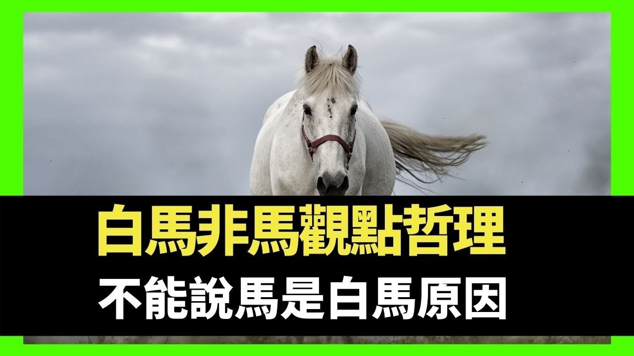 白馬非馬觀點哲理不能說馬是白馬原因不要膚淺理解他人 D100 順天知命主持 李再唐蔡浩樑 Youtube 白馬非馬觀點哲理不能說馬是白馬原因不要膚淺理解他人 D100 順天知命主持 李再唐蔡浩樑 Youtube