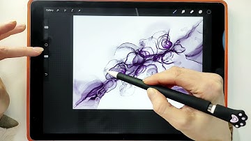 Alcohol ink in Procreate tutorial