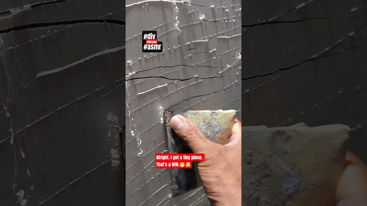 HOW HARD is it to Scrape Waterproofing Paint? (Manual Test with Spatula) 