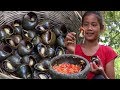 Catch Snails in River for To Boiled for Food - Cook Snails on Clay for Eating Delicious #68