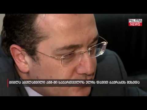 გიგლა აგულაშვილი აშშ-ში საქართველოს ელჩს დავით ბაქრაძეს შეხვდა