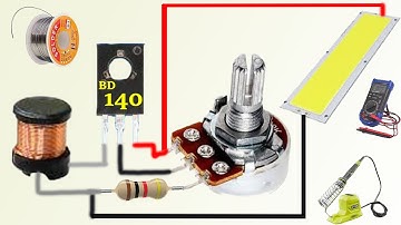 VOLTAGE REGULATOR USING TRANSISTOR|HOW TO MAKE LED DIMMER USING BD 140 TRANSISTOR|BD 140 PROJECTS