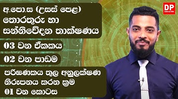 03 වන ඒකකය | 02 වන පාඩම - පරිඝණකය තුල අනුලක්ෂණ නිරූපනය කරන ක්‍රම - 01 වන කොටස | AL ICT Unit 03
