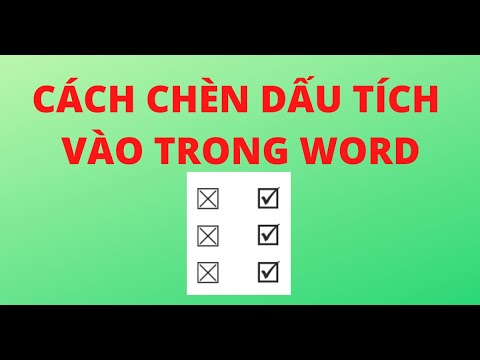 Video: Cách đánh Dấu Vào Một Word