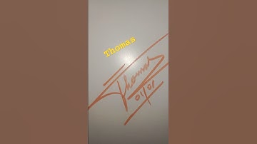 Thomas name signature style #calligraphy #signature
