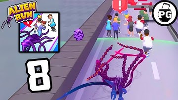 Our Alien Is Huge After NEW Tentacle 🛸 Alien Run - Tentacle Attack - Gameplay Walkthrough |Part 8|