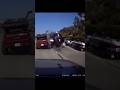 Car Fleeing from Police Rear Ends Jeep & Flips!