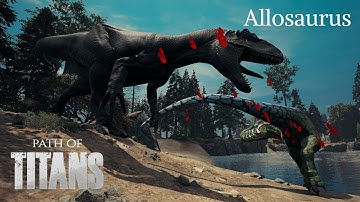 Path of Titans Allosaurus Compilation P2 (Official Servers)