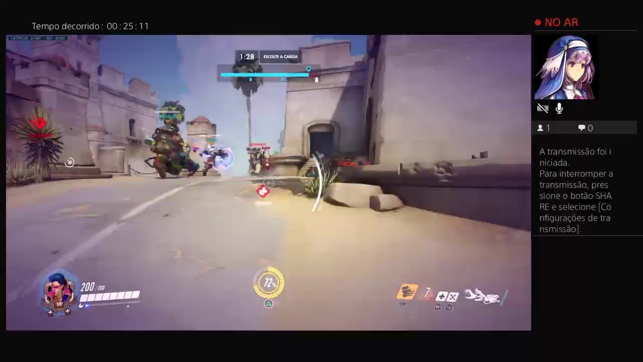Overwatch ao vivo =   Bora trocar