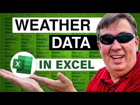 Weather Data In Excel - Episode 2245