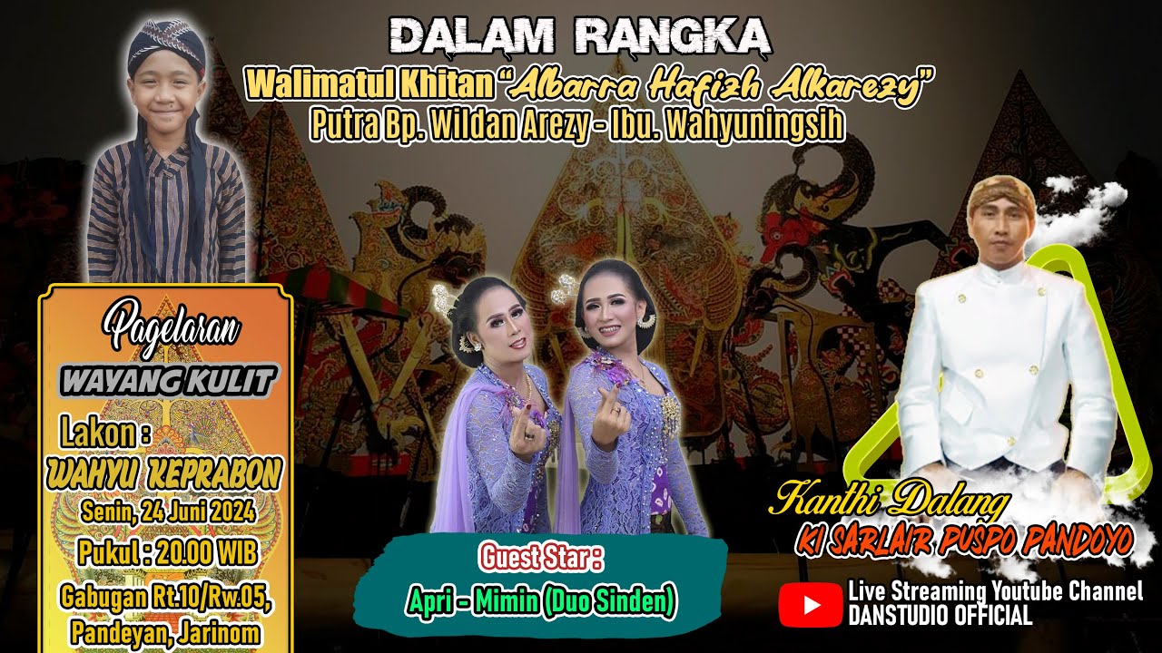 🔴Live Wayang Kulit KI SARLAIR PUSPO PANDOYO 