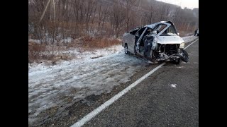 Всмятку: Жуткая дорожная авария в Приморье унесла две жизни