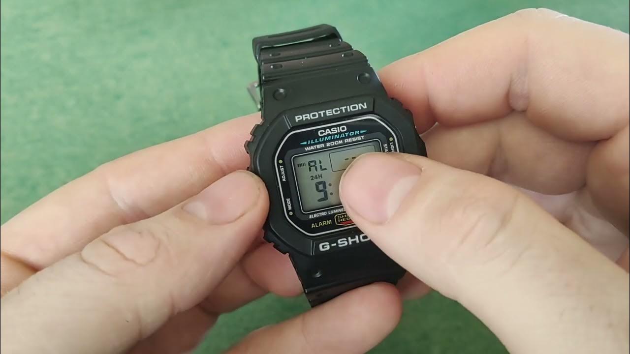 how to set an alarm on a Casio gshock DW 5600e YouTube
