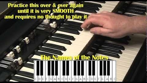 HAMMOND ORGAN & KEYBOARDS FOR BEGINNERS LESSON #2 - B3 and C3 - KEYBOARDS