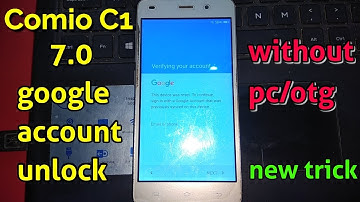 Comio C1 Frp Reset Without Pc/Otg, Easy Bypass Trick 2018