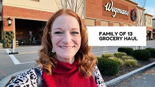 FAMILY OF 13 GROCERY HAUL