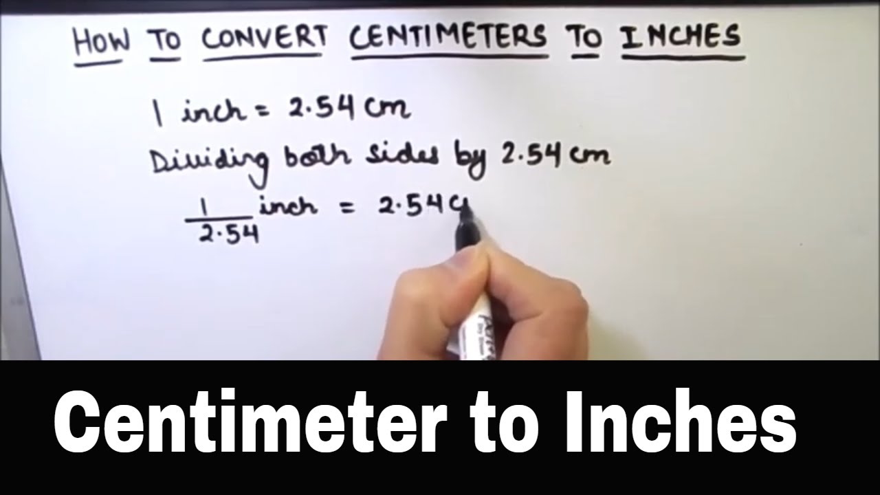 How to Convert Centimeters to Inches / Centimeter to Inches