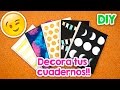 DIY | 5 Ideas para Forrar y decorar tus Cuadernos!! VOL. 1 + Blooper | FÁCIL | PumitaNegraArt 🐾